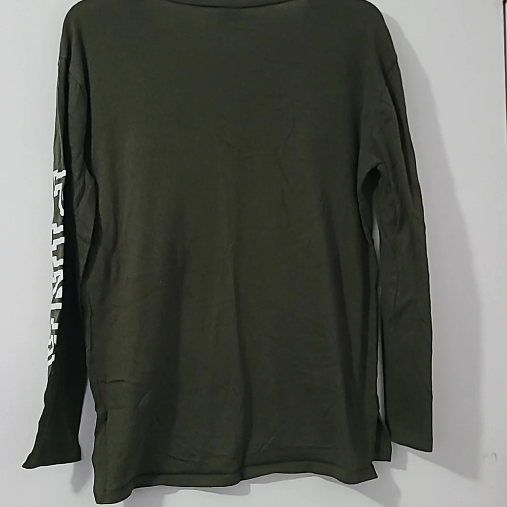 PINK V-Neck Tee Hunter Green - Picture 7 of 7